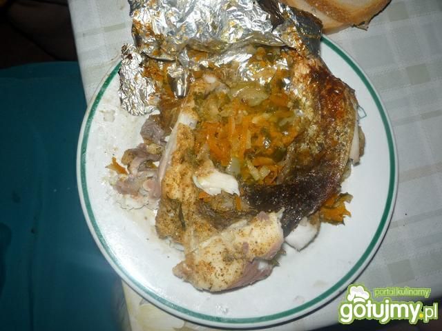 Grillowany amur z farszem