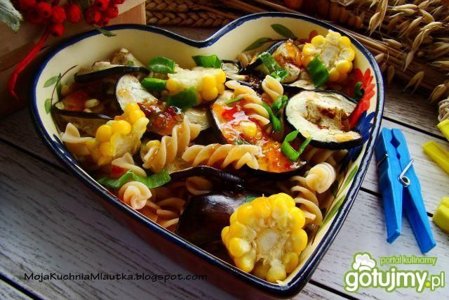 Grillowany bakłażan z świderkami 