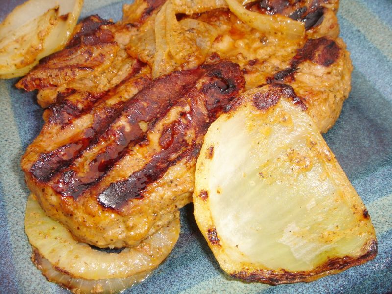 Grillowany karczek z cebulką Grillowany karczek z cebulką