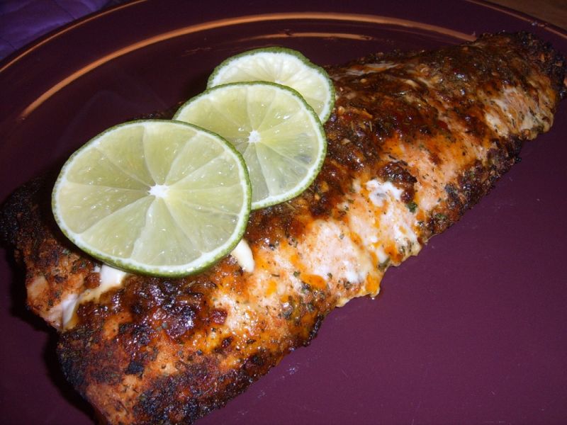 Grillowany łosoś po toskańsku Grillowany łosoś po toskańsku