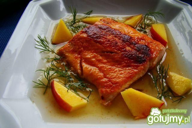 Grillowany pstrąg w galarecie 