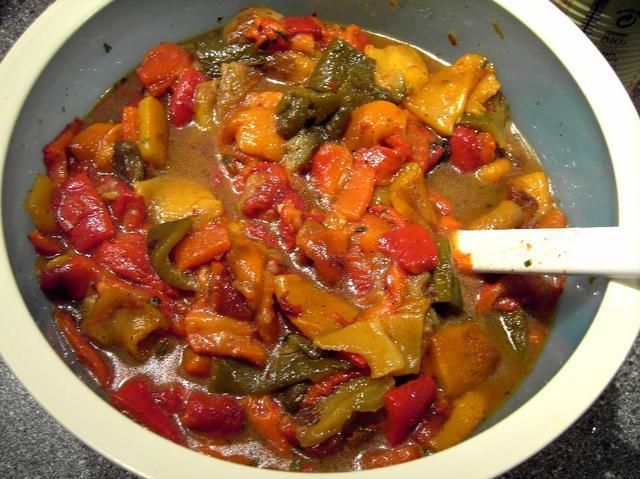 Grilowana papryka w marynacie