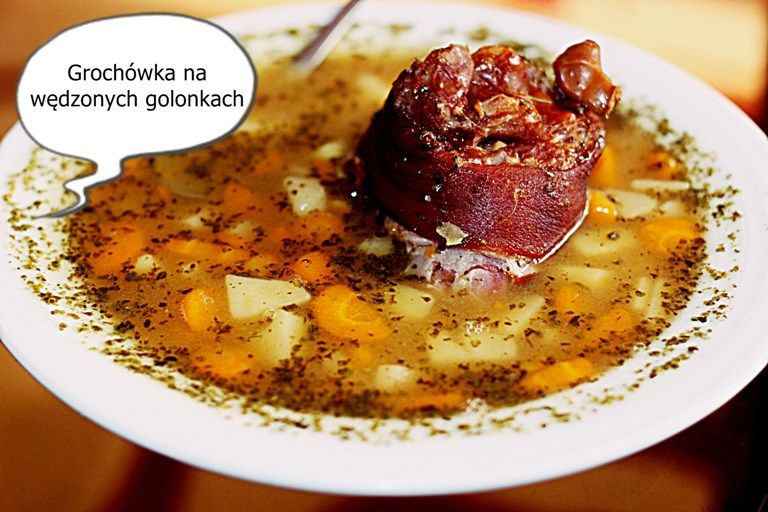 Grochówa na wędzonych golonkach Grochówa na wędzonych golonkach