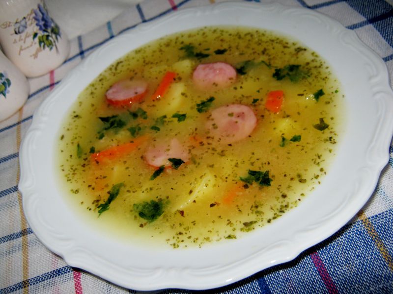 Grochówka z wędliną Grochówka z wędliną