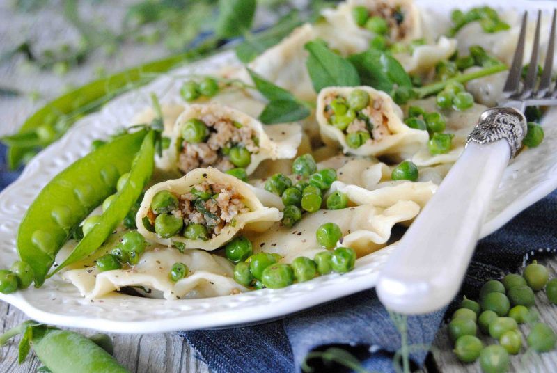 Groszkowe  pierogi