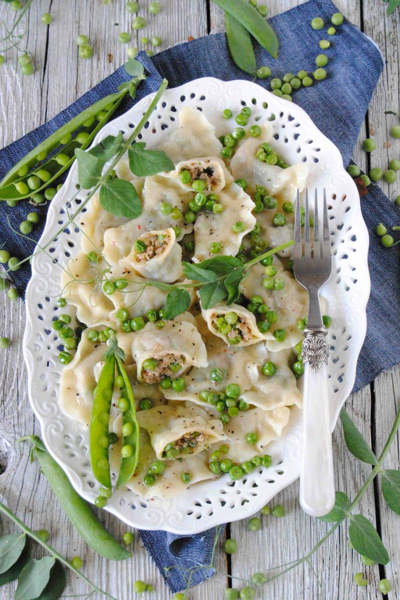 Groszkowe  pierogi