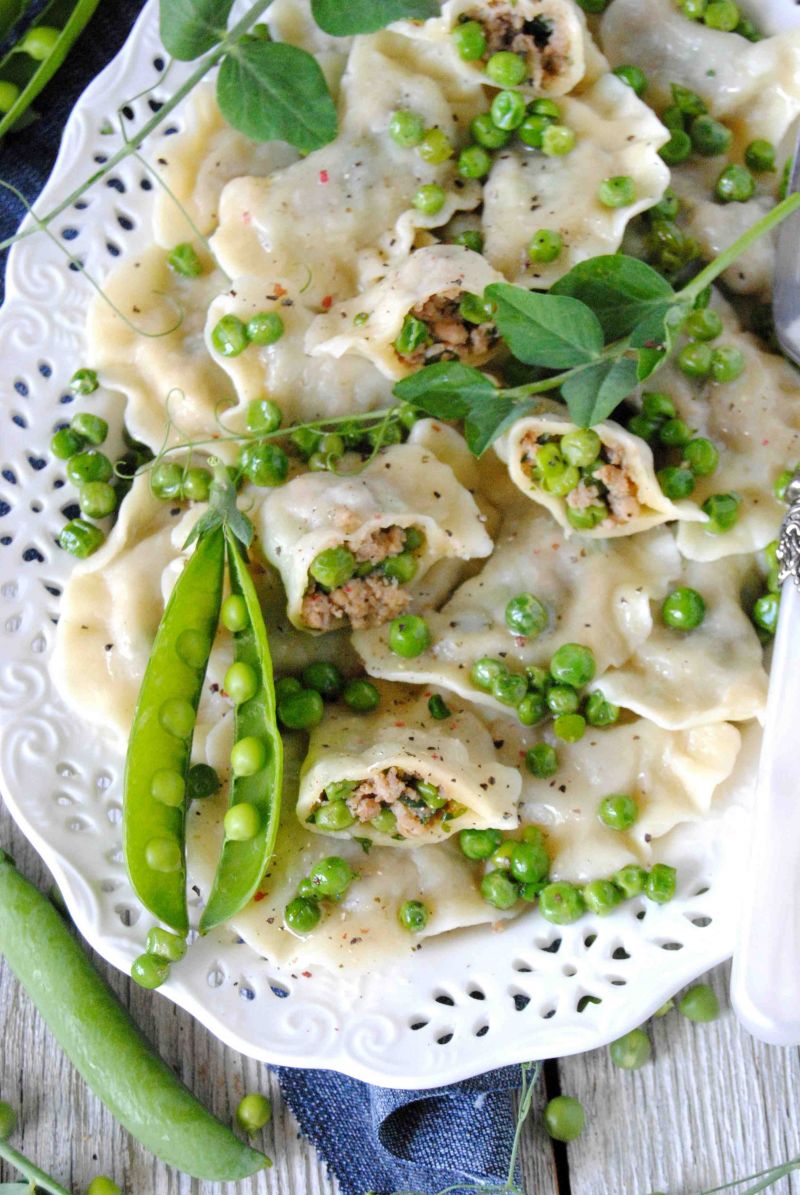 Groszkowe  pierogi