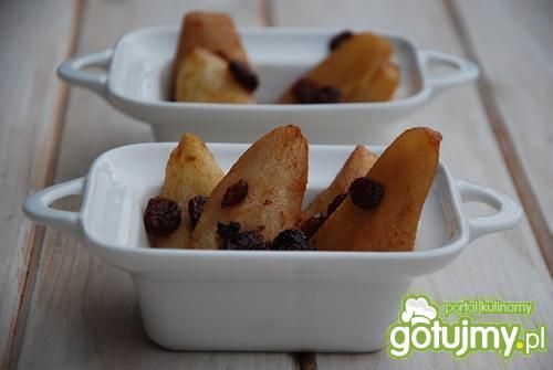 Gruszki z imbirem w białym winie