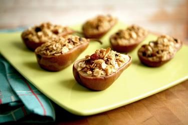 Gruszki z płatkami owsianymi