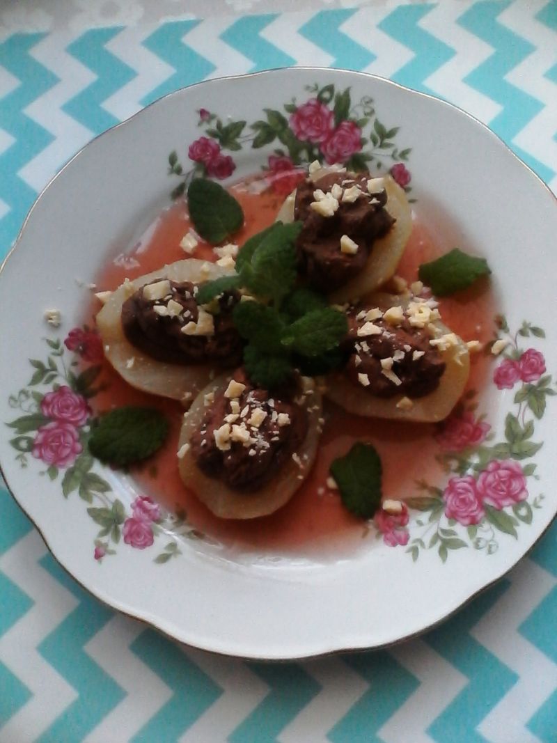 Gruszki z ricottą i czekoladą