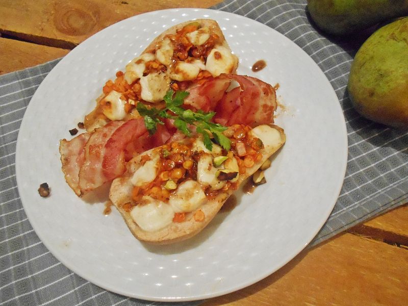 Gruszki z soczewicą i kozim serem Gruszki z soczewicą i kozim serem