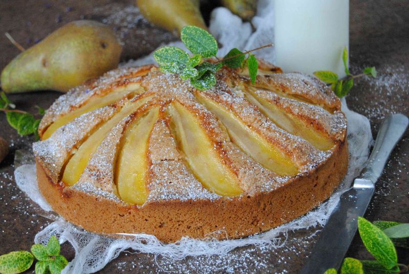 Gruszkowe ciasto z mascarpone