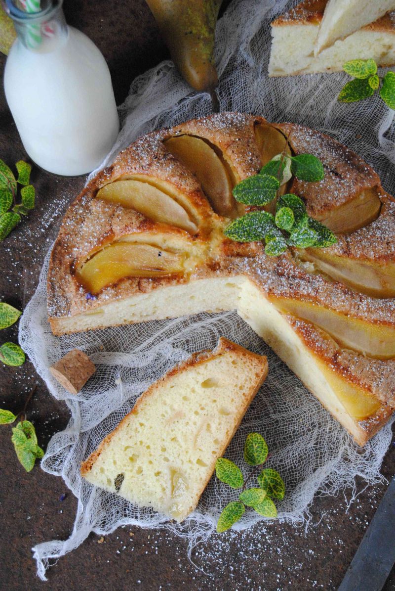 Gruszkowe ciasto z mascarpone