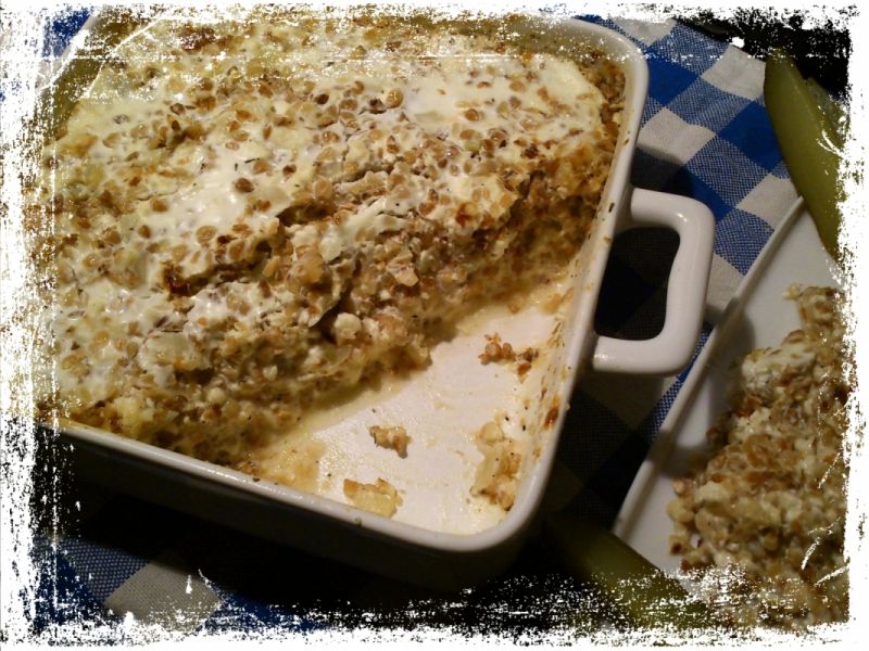 Gryczana zapiekanka z serami Gryczana zapiekanka z serami