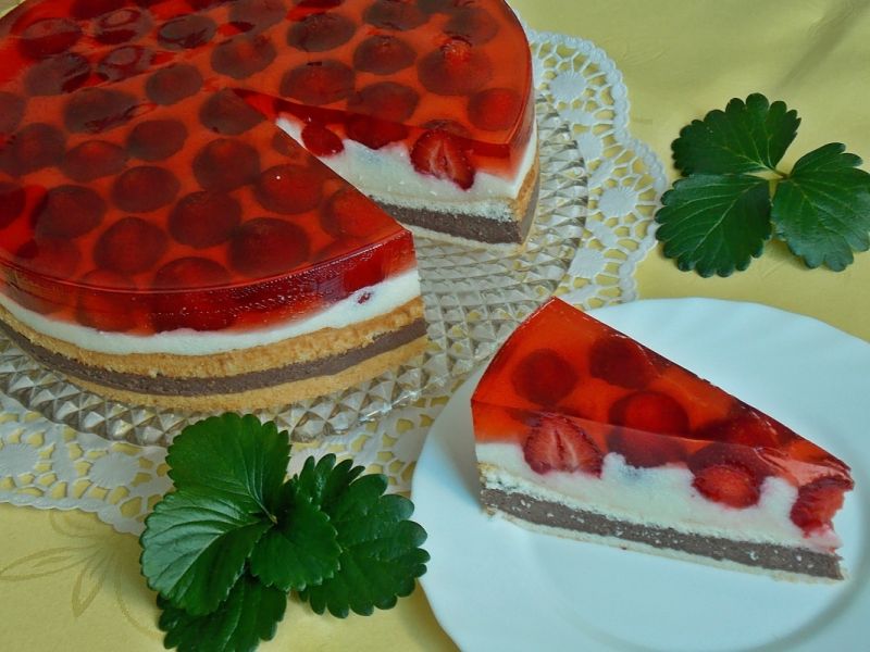 Grysikowe z truskawkami Grysikowe z truskawkami