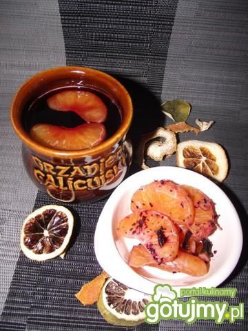 Grzane wino mandarynkowo - malinowe