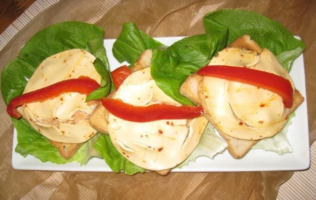 Grzanki z krewetkami 