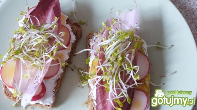 Grzanki z rzodkiewką