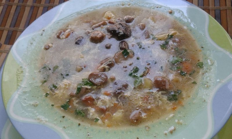 Grzybowa z kurek i podgrzybków Grzybowa z kurek i podgrzybków