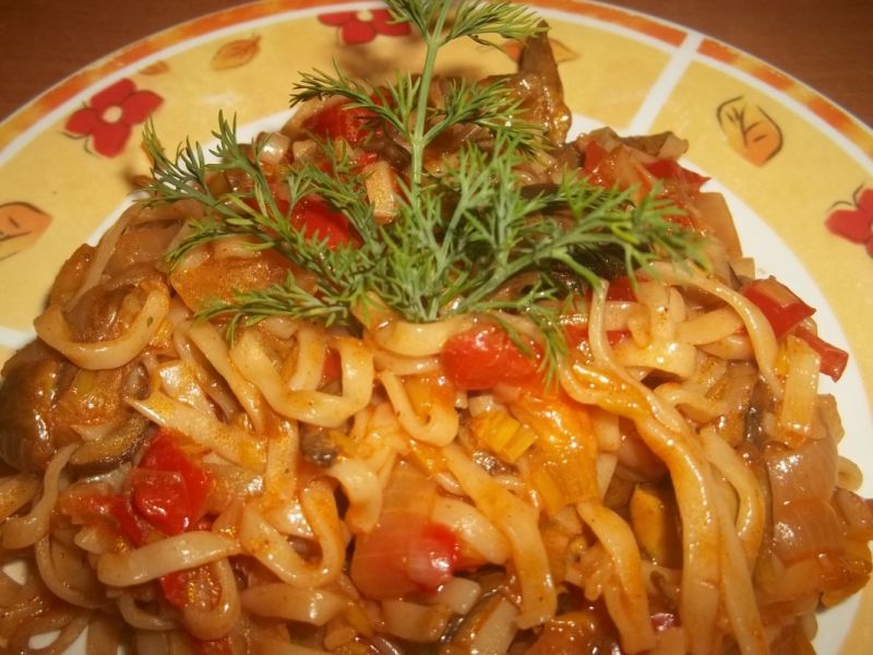 Grzybowe danie jednogarnkowe