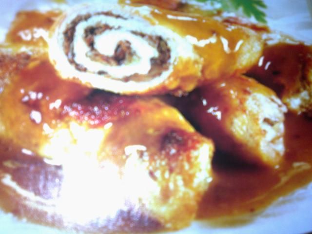 Grzybowe sznycelki zawijane Grzybowe sznycelki zawijane