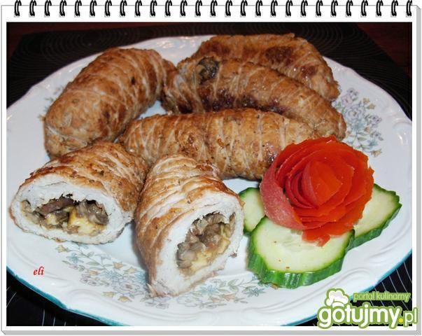 Grzybowo-serowe roladki Eli