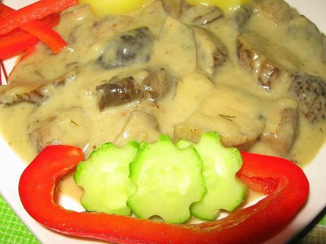 Grzyby w śmietanie wg Yvonne