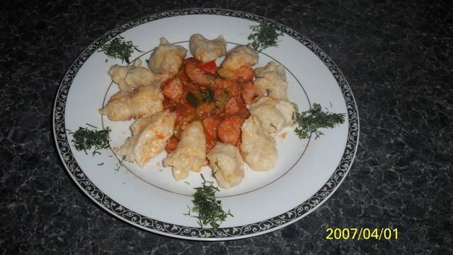 Gulasz cygański z kluseczkami Gulasz cygański z kluseczkami