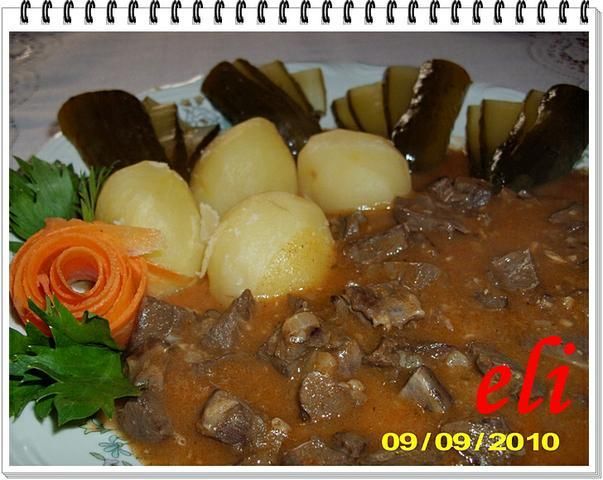 Gulasz Eli z serc wieprzowych