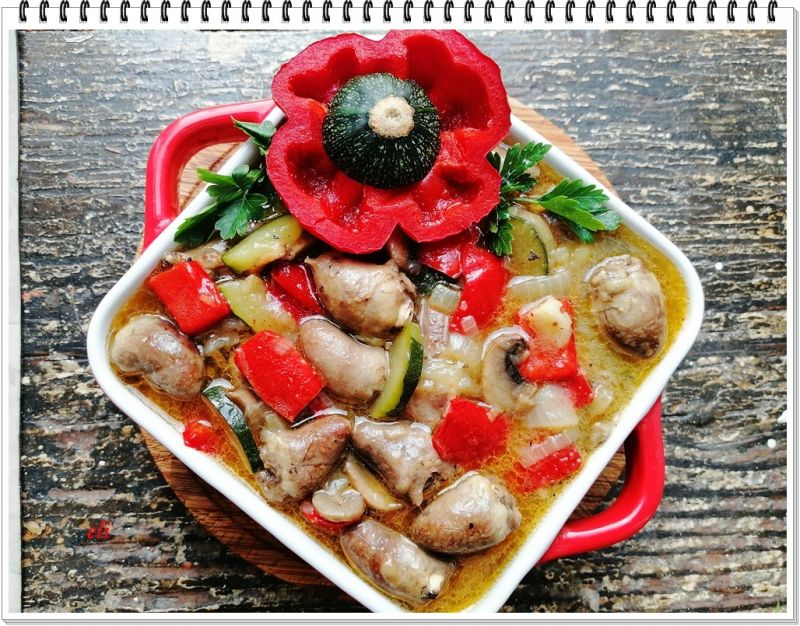 Gulasz Eli z serduszek drobiowych Gulasz Eli z serduszek drobiowych