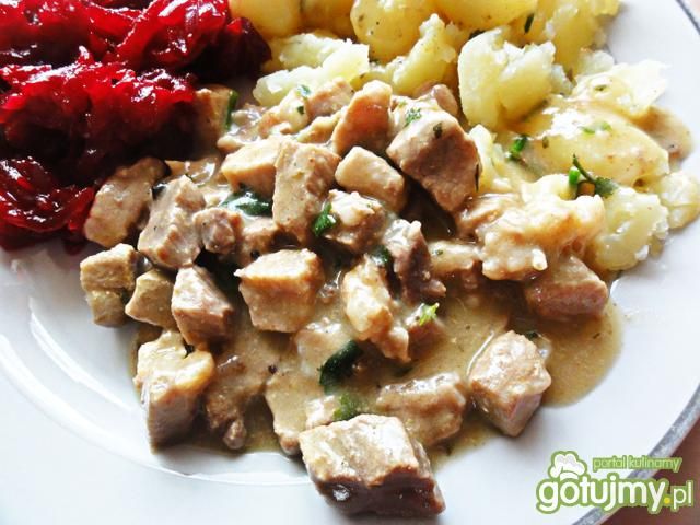Gulasz w sosie Dijon Gulasz w sosie Dijon