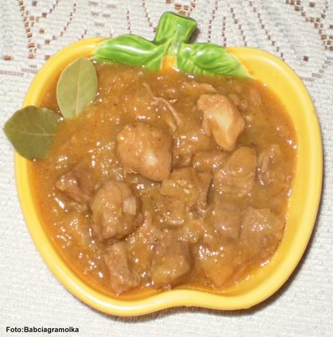 Gulasz wieprzowy najprostszy  : Gulasz wieprzowy najprostszy  :