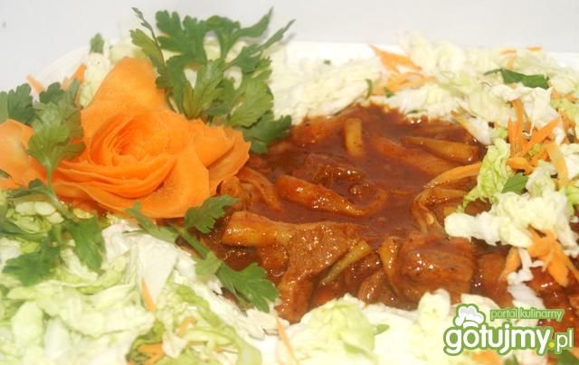 Gulasz wieprzowy z fasolką szparagową 