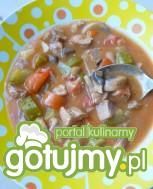 Gulasz wieprzowy z pieczarkami i papryką Gulasz wieprzowy z pieczarkami i papryką