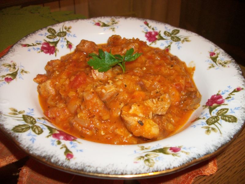 Gulasz wieprzowy z soczewicą Gulasz wieprzowy z soczewicą