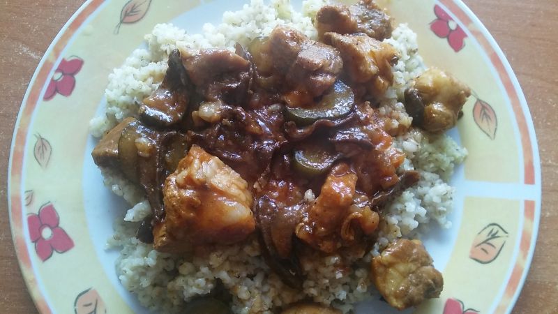 Gulasz z dodatkiem grzybów