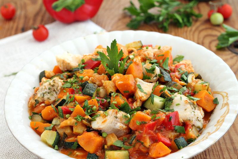 Gulasz z dorsza i dyni