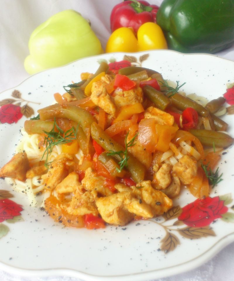 Gulasz z kurczaka po meksykańsku Gulasz z kurczaka po meksykańsku