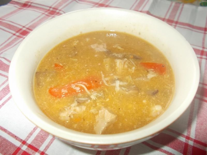 Gulasz z pieczarkami i papryką