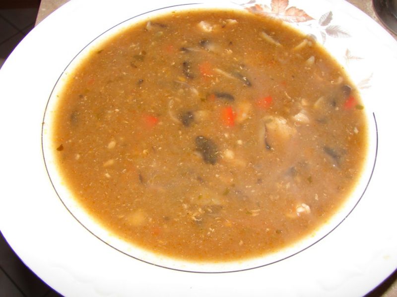 Gulasz z pieczarkami i papryką Gulasz z pieczarkami i papryką