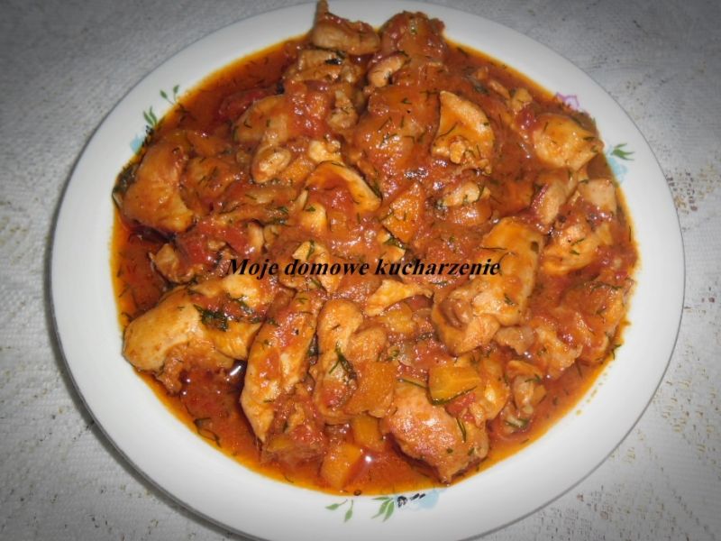 Gulasz z piersi kurczaka