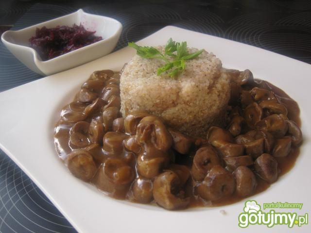 Gulasz z serc drobiowych wg Joli