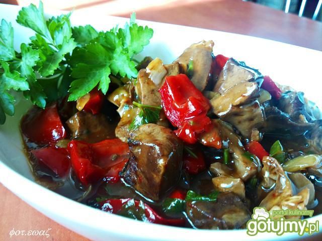 Gulasz z serc wieprzowych