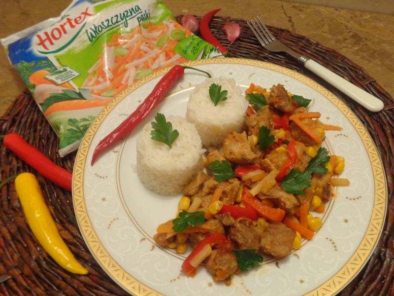 Gulasz z warzywami  Hortex w meksykańskim stylu