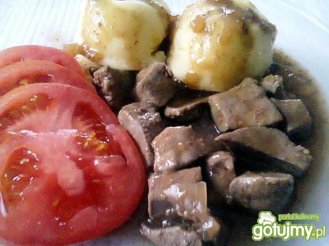 Gulasz z wątróbki wg aliss Gulasz z wątróbki wg aliss