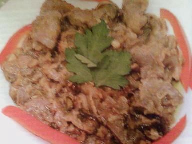 Gulasz z żołądków drobiowych Gulasz z żołądków drobiowych