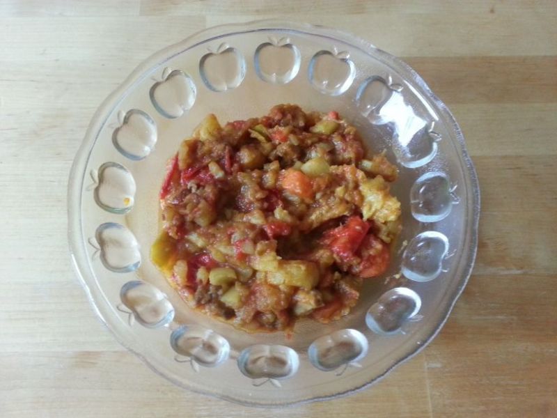 Gulasz z curry na słodko  