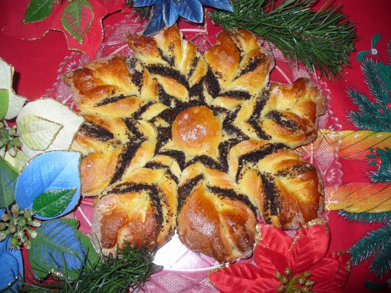 Gwiazda świąteczna z makiem Gwiazda świąteczna z makiem