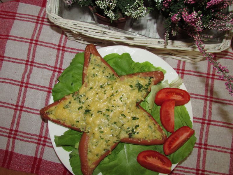 Gwiazda z parówek i ziemniaków