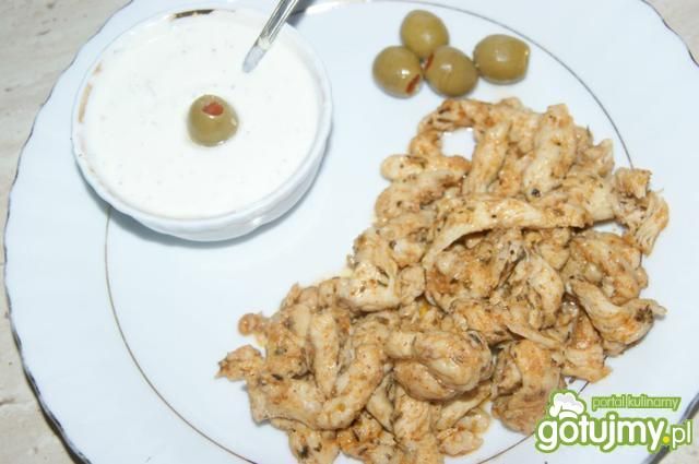 Gyros domowy z piersi kurczaka Gyros domowy z piersi kurczaka
